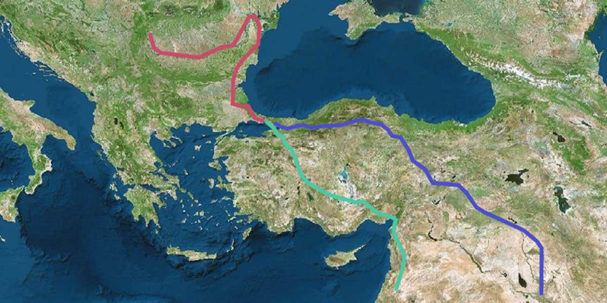 Map of Ottoman Empire travel routes