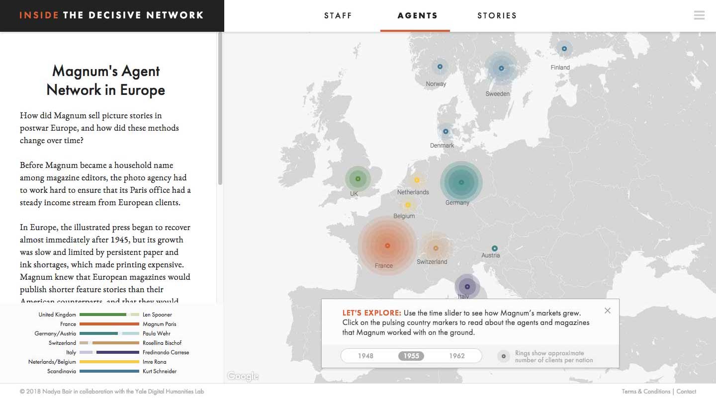 Map of Magnum's distribution coverage in Europe